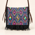 Hemp Diamond Cross-body Embroidered Fabric Purse - Thailand - Che Cose Belle