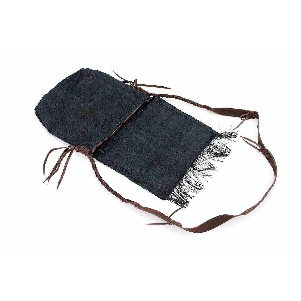 Hemp Diamond Cross-body Embroidered Fabric Purse - Thailand - Che Cose Belle