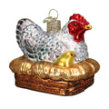 Hen On Nest Glass Ornament - Che Cose Belle