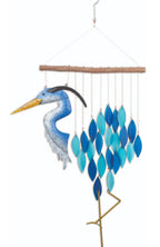 Heron Sea Glass Wind Chime - Che Cose Belle