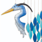 Heron Sea Glass Wind Chime - Che Cose Belle
