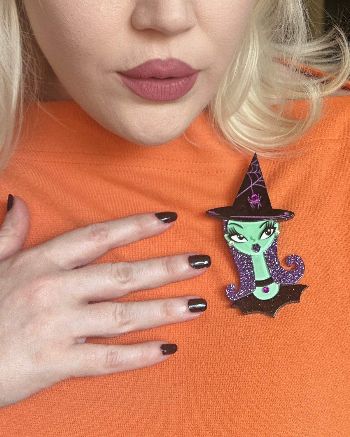Hex Appeal Spooky Doll Brooch by Miss Fluff x Lipstick & Chrome - Che Cose Belle