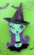 Hex Appeal Spooky Doll Brooch by Miss Fluff x Lipstick & Chrome - Che Cose Belle