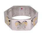 Hexagonal Duo Tone Bangle