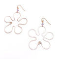 Hibiscus gold earrings - Che Cose Belle