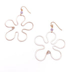 Hibiscus gold earrings - Che Cose Belle