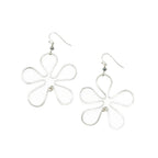 Hibiscus silver earrings - Che Cose Belle