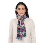 Highland Check Scarf - Cream Wine - Che Cose Belle