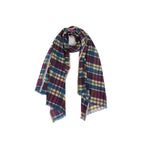 Highland Check Scarf - Cream Wine - Che Cose Belle