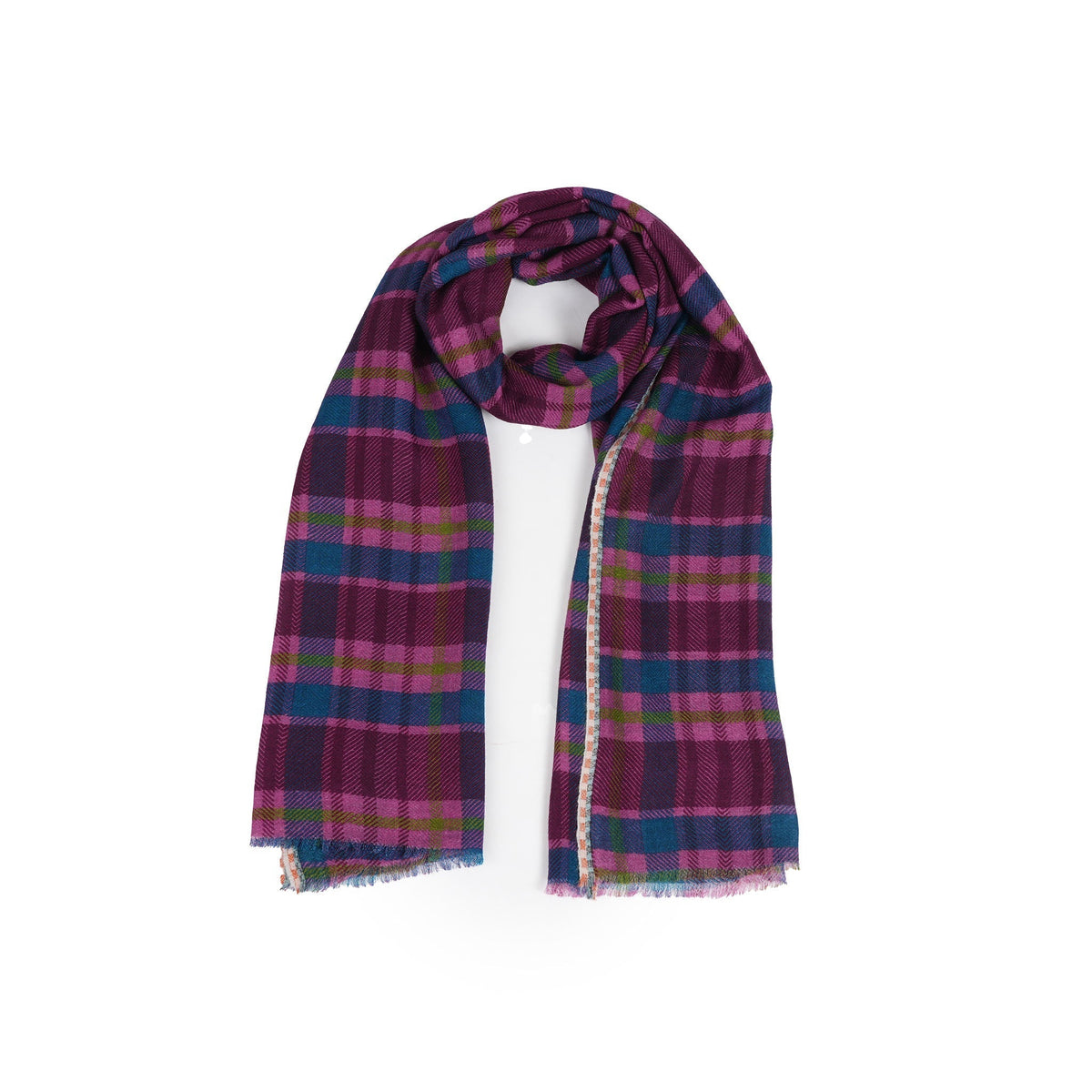 Highland Check Scarf - Magenta - Che Cose Belle