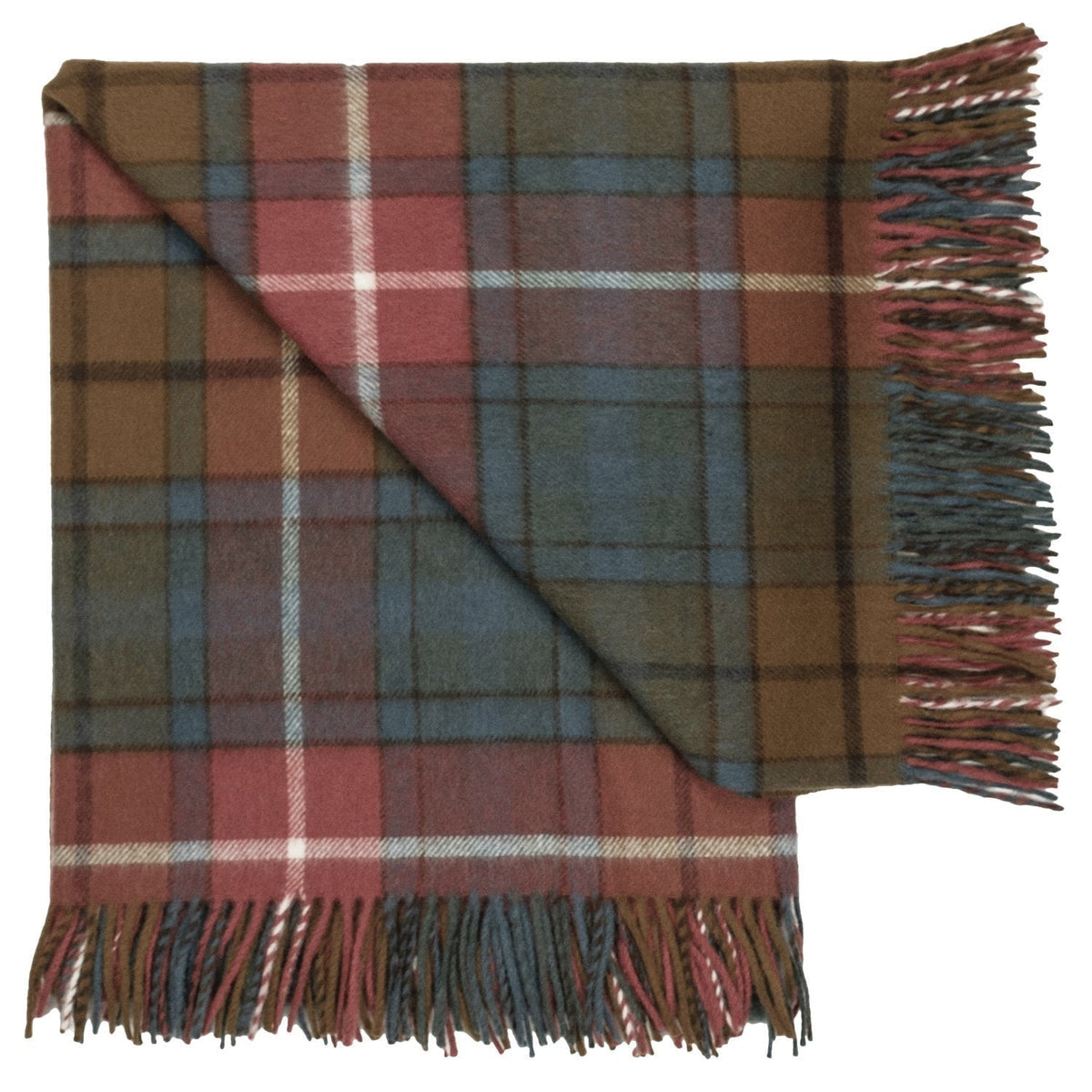 Highland Tartan Tweed Merino Wool Throw - Antique Buchanan - Che Cose Belle