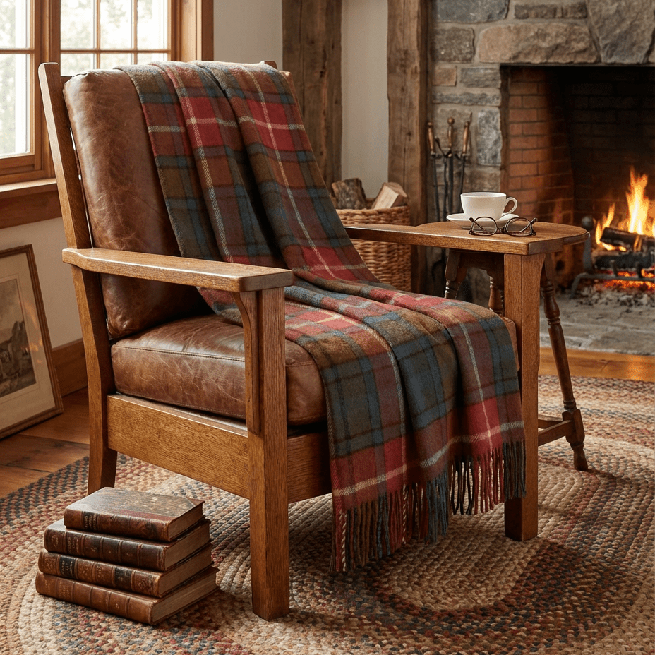 Highland Tartan Tweed Merino Wool Throw - Antique Buchanan - Che Cose Belle