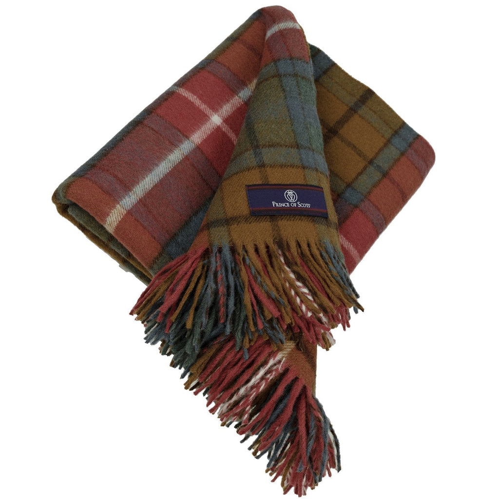 Highland Tartan Tweed Merino Wool Throw - Antique Buchanan - Che Cose Belle
