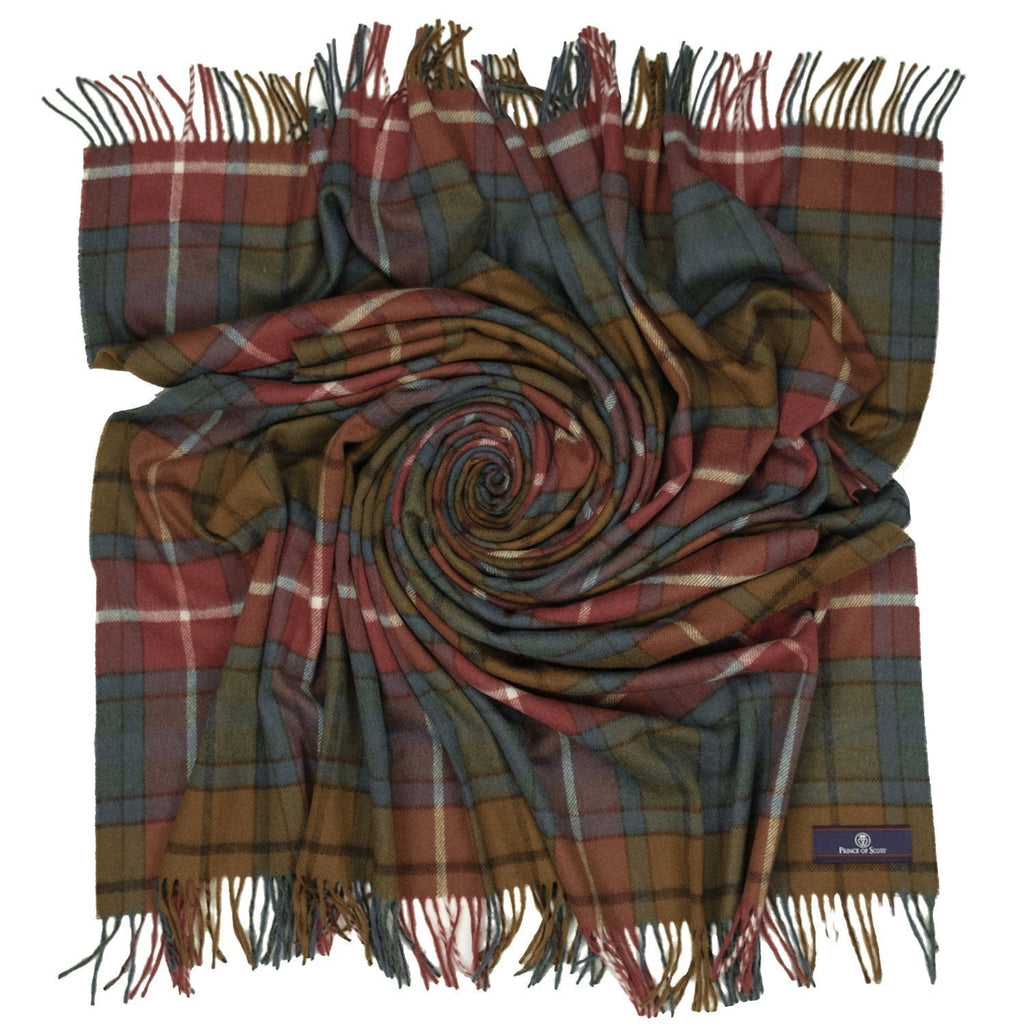 Highland Tartan Tweed Merino Wool Throw - Antique Buchanan - Che Cose Belle