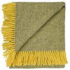 Highland Tweeds Herringbone Pure New Wool Throw ~ Finch ~ - Che Cose Belle