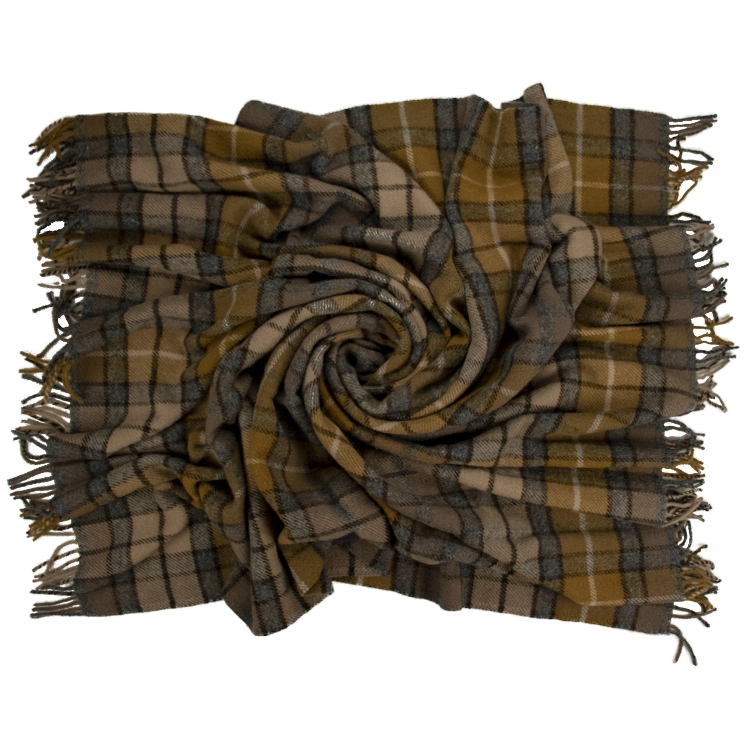 Highland Tweeds Pure New Wool Fluffy Throw ~ Natural Buchanan ~ - Che Cose Belle
