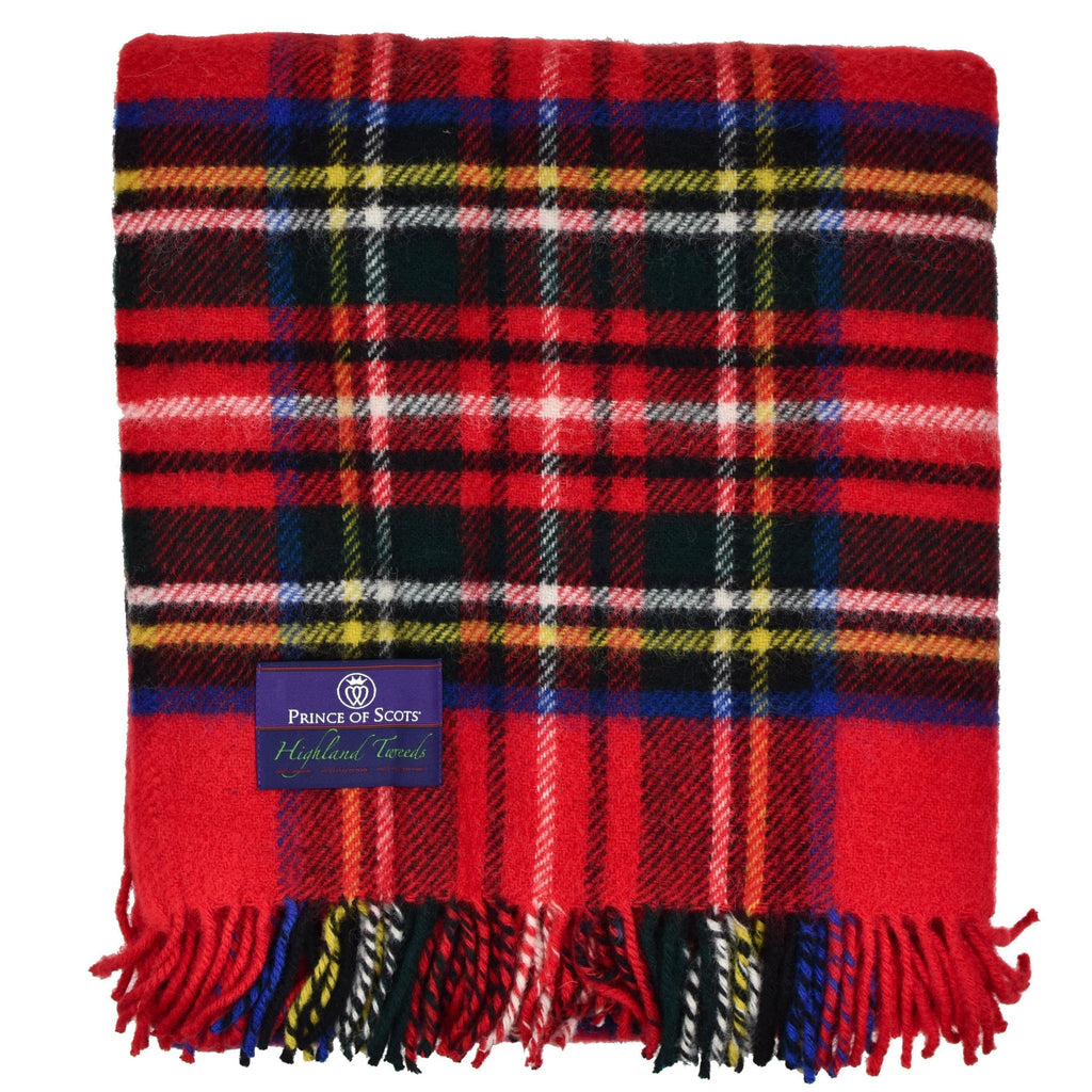 Highland Tweeds Pure New Wool Fluffy Throw ~ Royal Stewart ~ - Che Cose Belle