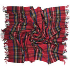 Highland Tweeds Pure New Wool Fluffy Throw ~ Royal Stewart ~ - Che Cose Belle