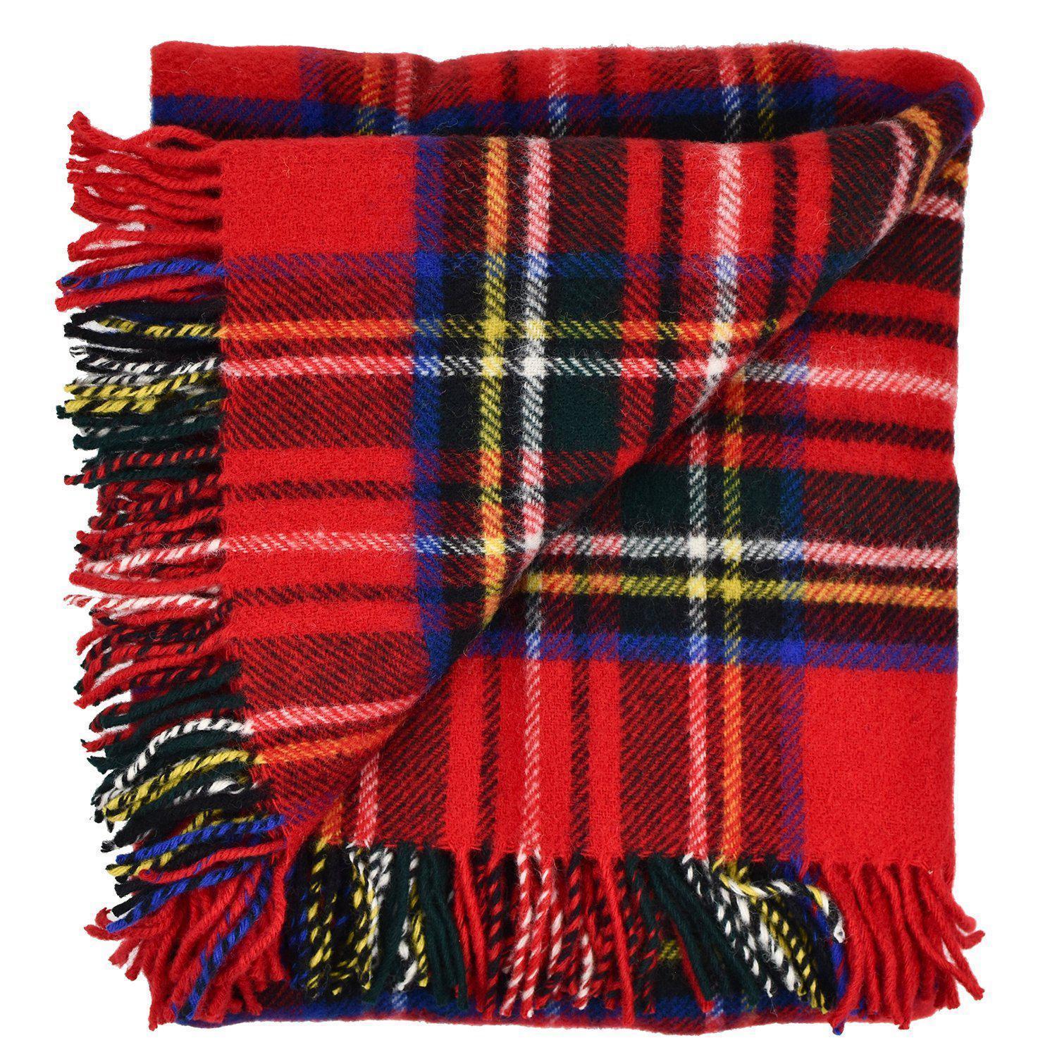 Highland Tweeds Pure New Wool Fluffy Throw ~ Royal Stewart ~ - Che Cose Belle