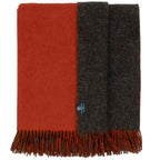 Highland Tweeds Reversible Double Cloth Throw - Orange/Brown - Che Cose Belle