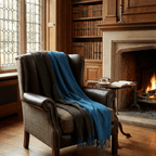 Highland Tweeds Reversible Double Cloth Throw - Sea/Green - Che Cose Belle