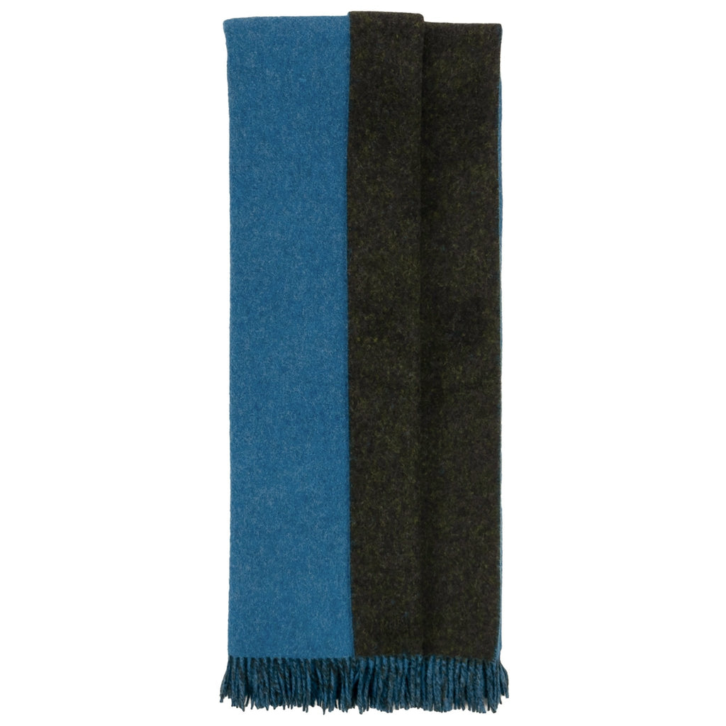 Highland Tweeds Reversible Double Cloth Throw - Sea/Green - Che Cose Belle