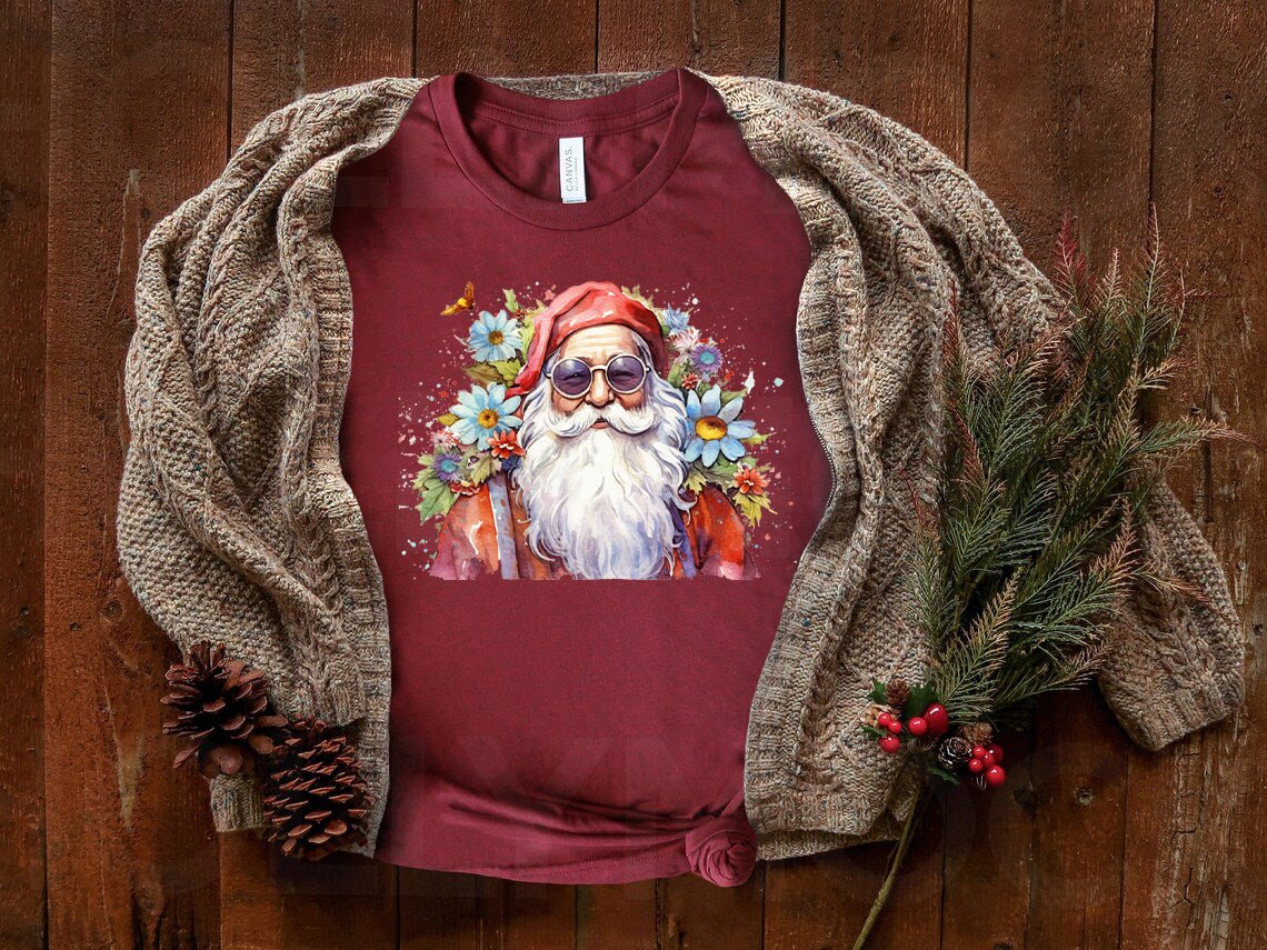 Hippie Santa Graphic Tee - Che Cose Belle