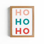 HO HO HO Santa Claus Christmas Card - Boxed Set of 8 Cards - Che Cose Belle