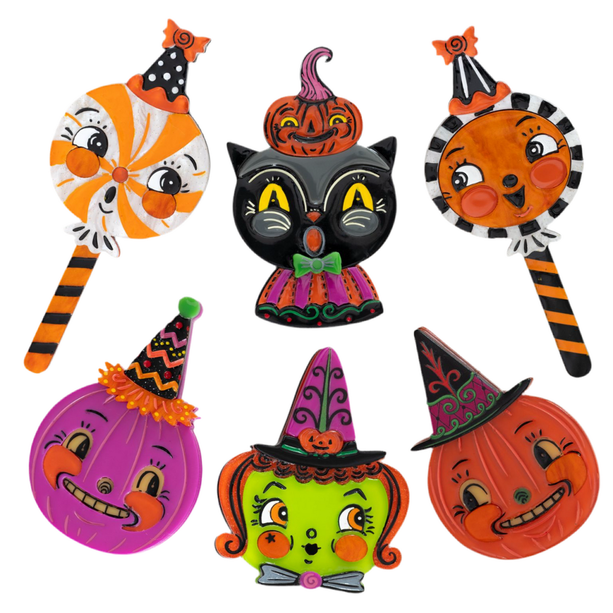 Hocus Pocus Pumpkin Brooch by Johanna Parker x Lipstick & Chrome - Che Cose Belle