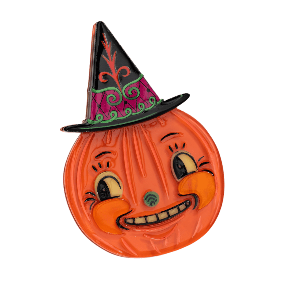 Hocus Pocus Pumpkin Brooch by Johanna Parker x Lipstick & Chrome - Che Cose Belle