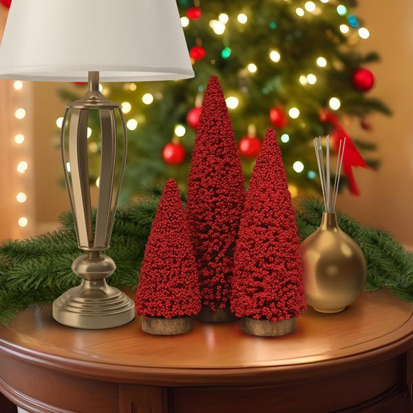 Holiday Berry 3 Tree Set - Che Cose Belle