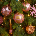 Holiday Shatterproof, 52 Count Christmas Tree Ornament Box Set, 80mm to 150mm with Reusable Tray - Che Cose Belle