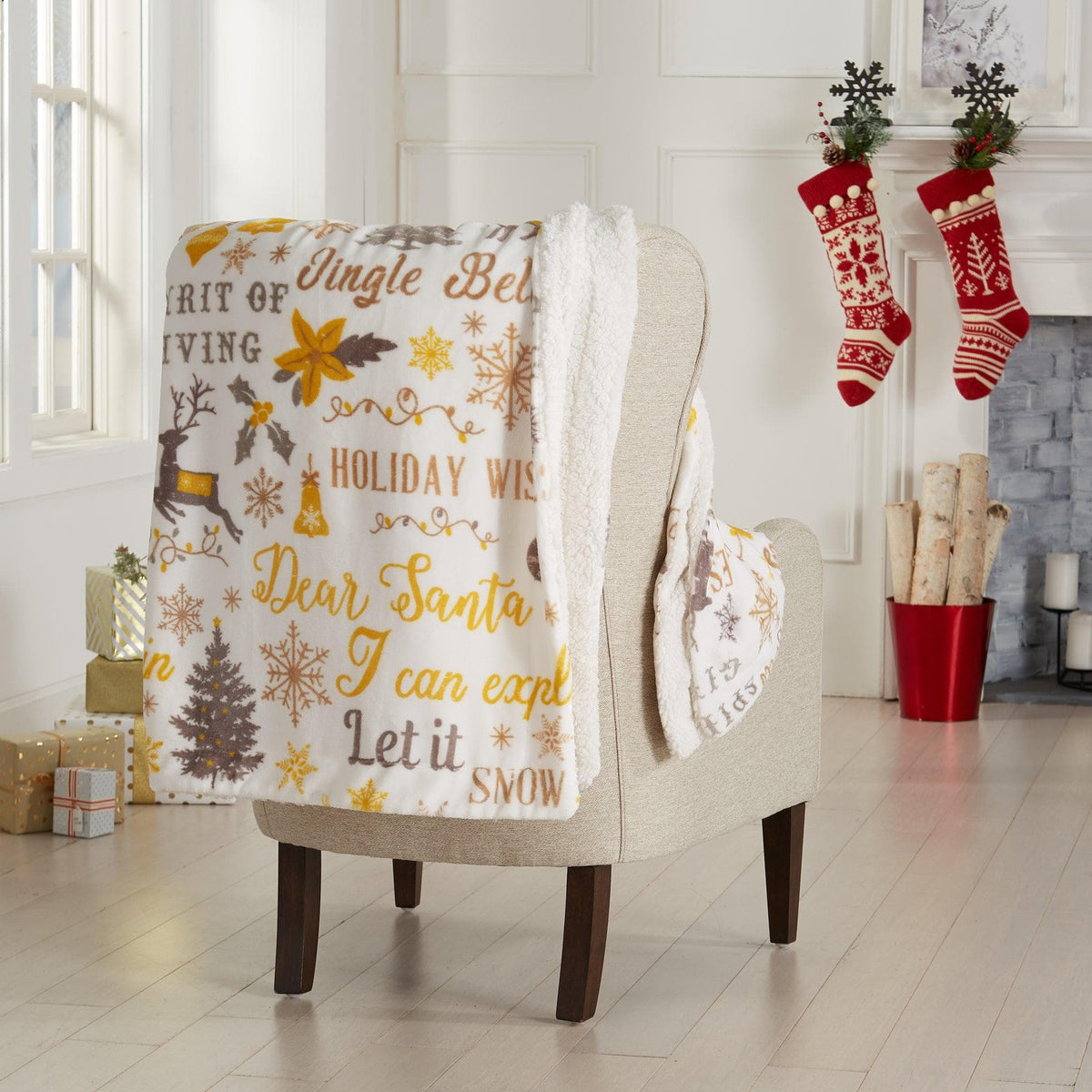 Holiday Sherpa Throw - Esmay Collection - Che Cose Belle
