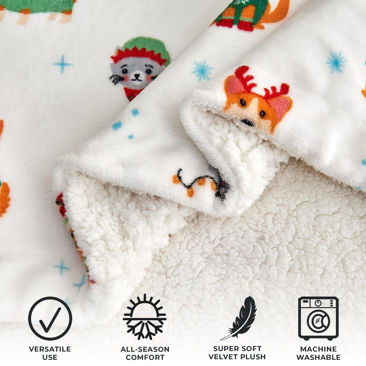 Holiday Sherpa Throw - Esmay Collection - Che Cose Belle