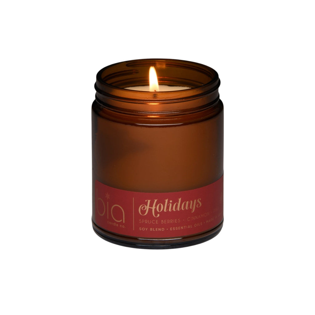 Holidays Christmas Soy Blend Candle — Orange Peel, Cinnamon & Vanilla - Che Cose Belle