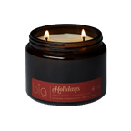 Holidays Christmas Soy Blend Candle — Orange Peel, Cinnamon & Vanilla - Che Cose Belle
