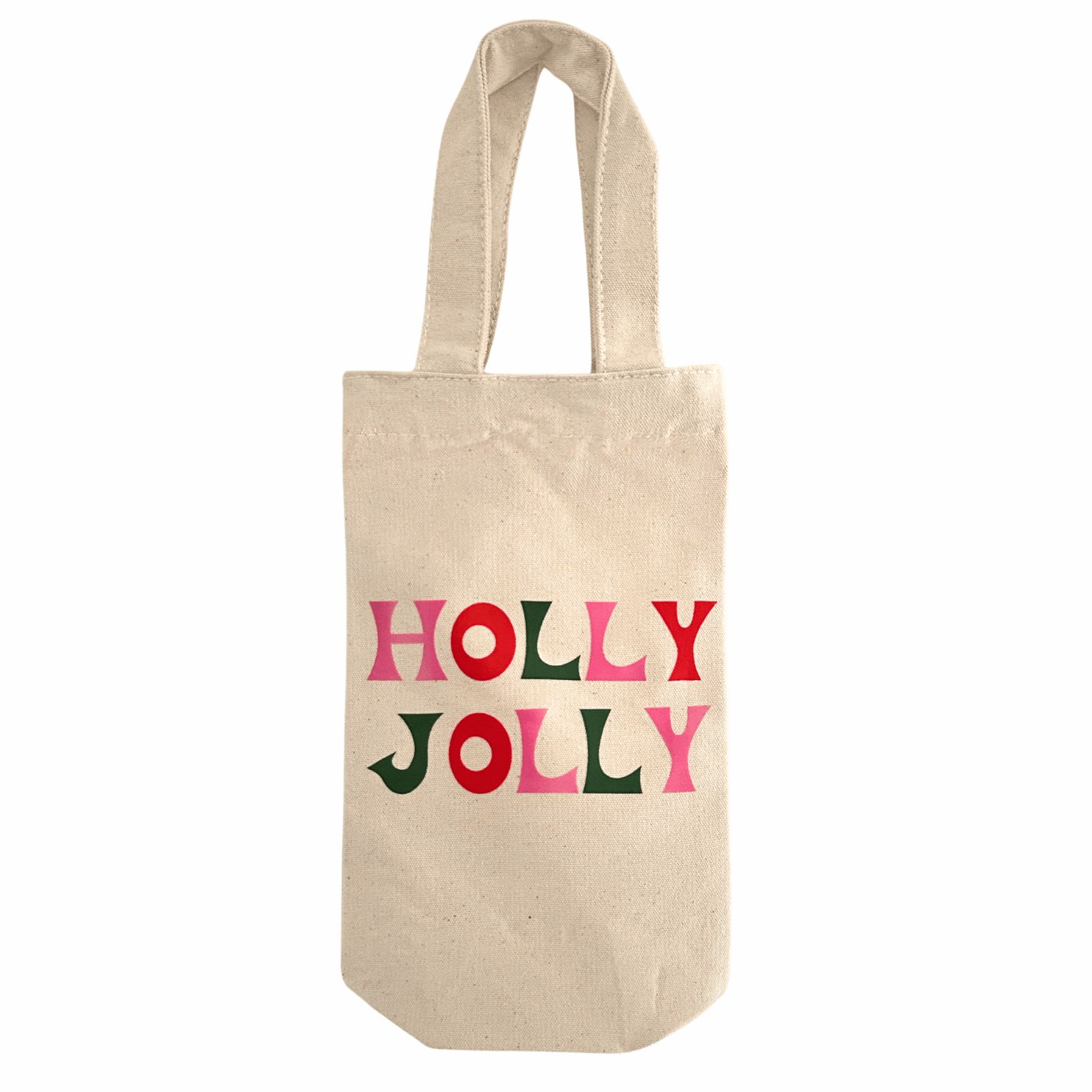 HOLLY JOLLY ♡ wine tote - Che Cose Belle