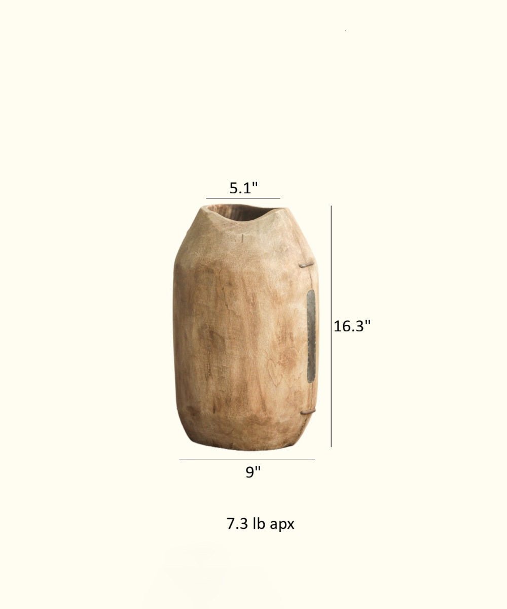 Homestead Solid Wood Décor Vase - Che Cose Belle
