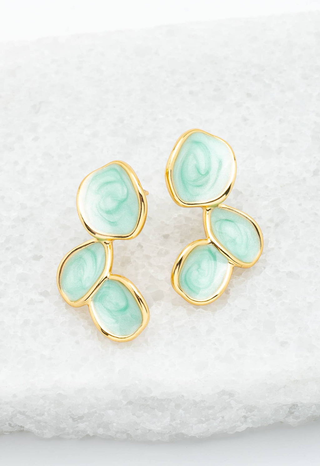 Hope Echo Earrings in Mint - Che Cose Belle