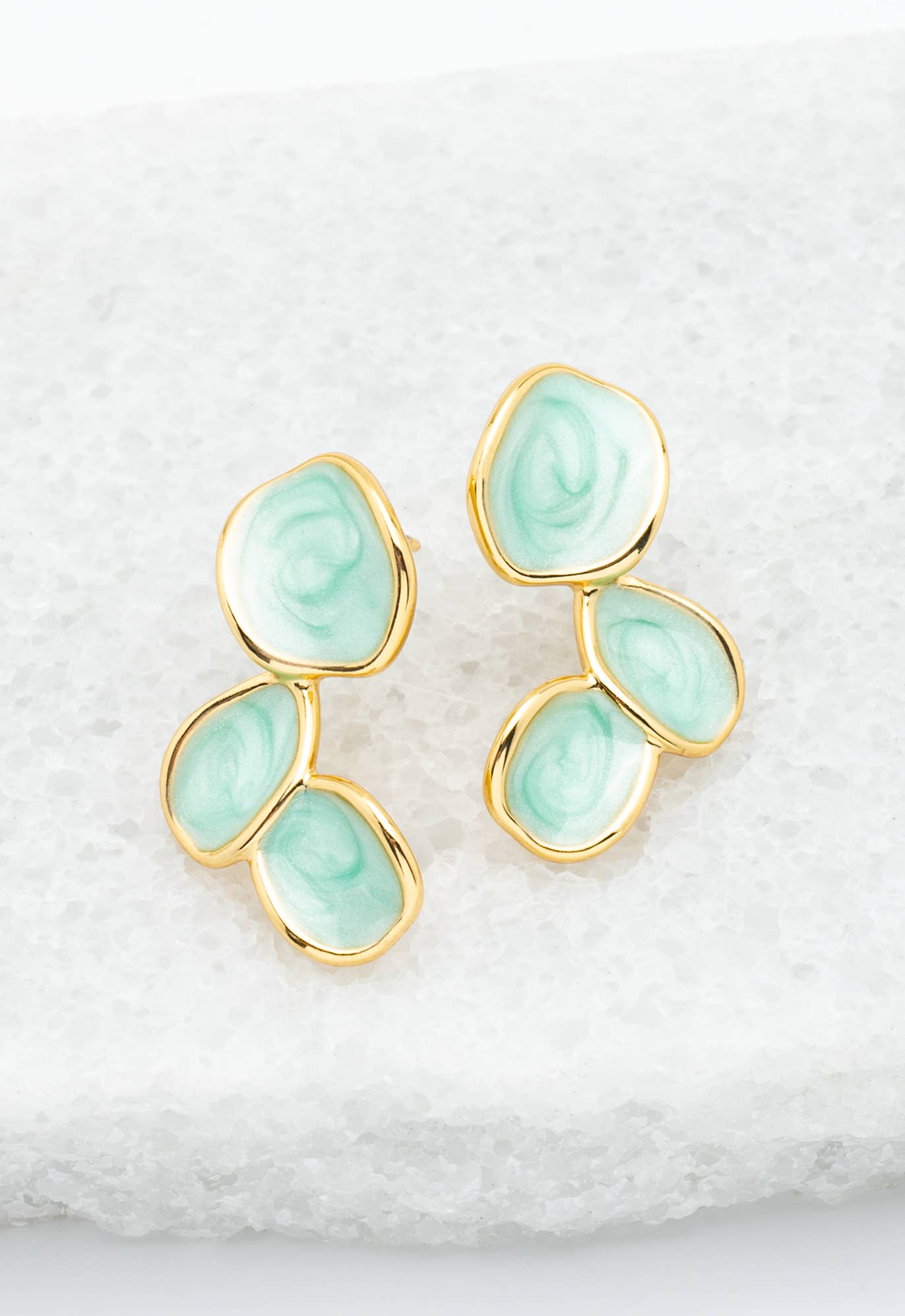 Hope Echo Earrings in Mint - Che Cose Belle