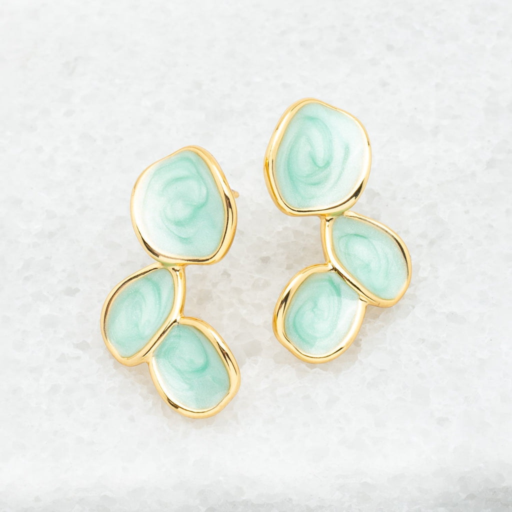 Hope Echo Earrings in Mint - Che Cose Belle