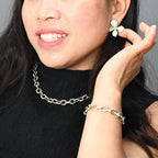 Hope in Bloom Flower Earrings in Mint - Che Cose Belle