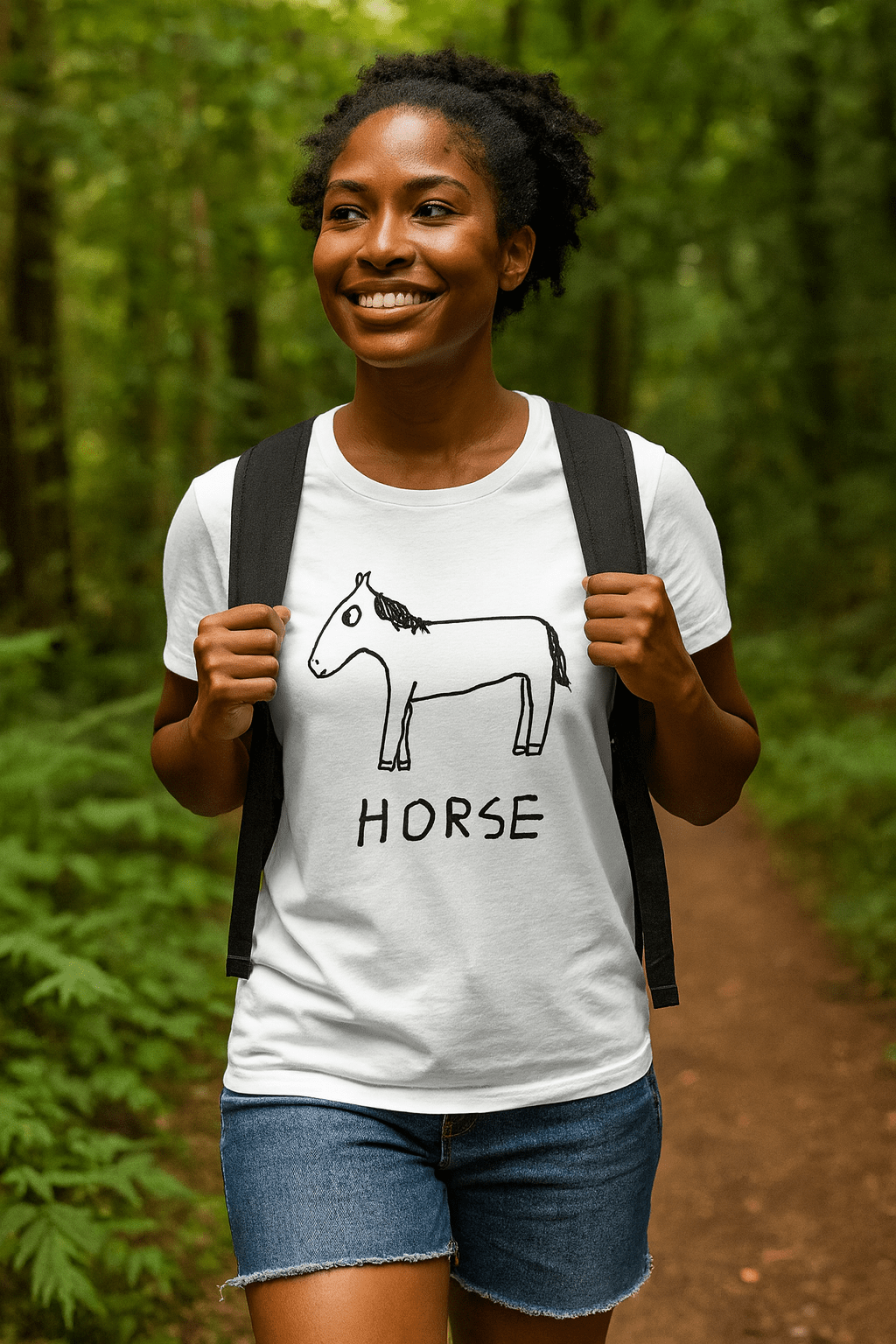 Horse - Women's Fitted Tee - Che Cose Belle
