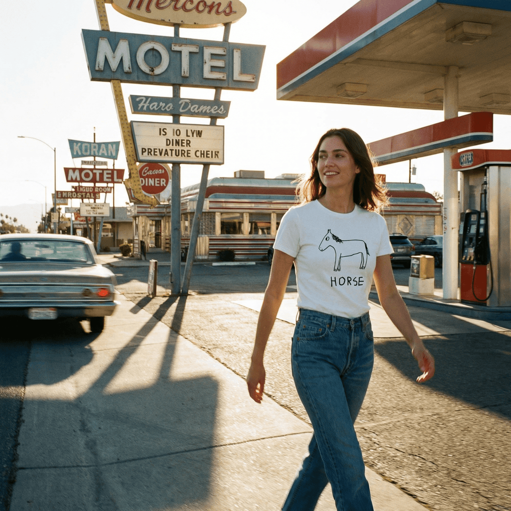 Horse - Women's Fitted Tee - Che Cose Belle