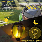 Hot Air Balloon Solar Lantern with Flickering Flame Hanging Solar Lanterns Outdoor Lights Waterproof Lanterns Decorative Garden Patio Yard Party Decor Green&Navy - Che Cose Belle
