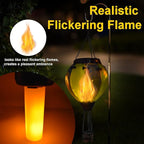 Hot Air Balloon Solar Lantern with Flickering Flame Hanging Solar Lanterns Outdoor Lights Waterproof Lanterns Decorative Garden Patio Yard Party Decor Green&Navy - Che Cose Belle