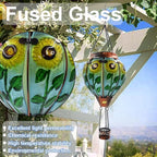Hot Air Balloon Solar Lantern with Flickering Flame Hanging Solar Lanterns Outdoor Lights Waterproof Lanterns Decorative Garden Patio Yard Party Decor Sunflower - Che Cose Belle