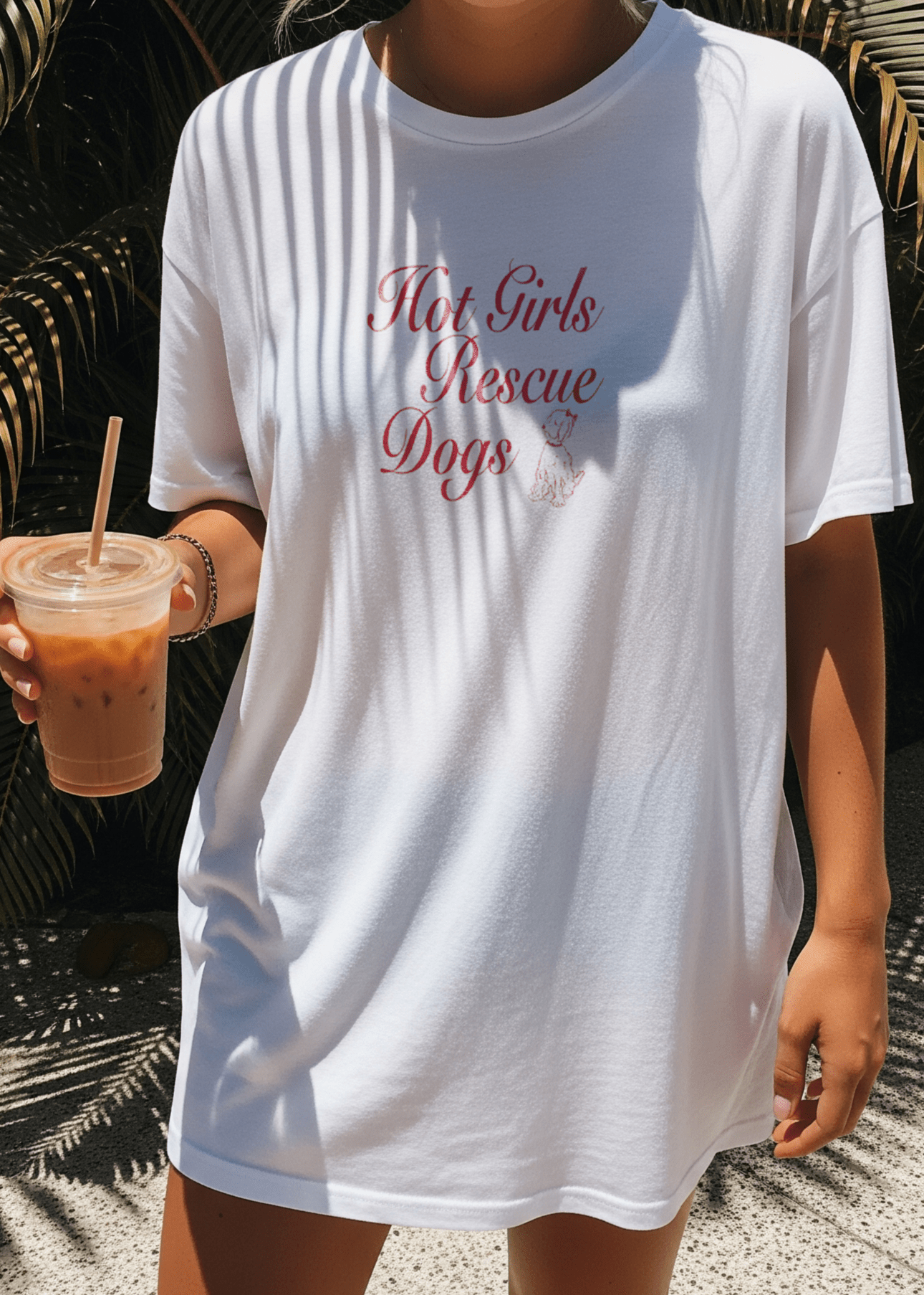HOT GIRLS RESCUE DOGS TEE - Che Cose Belle