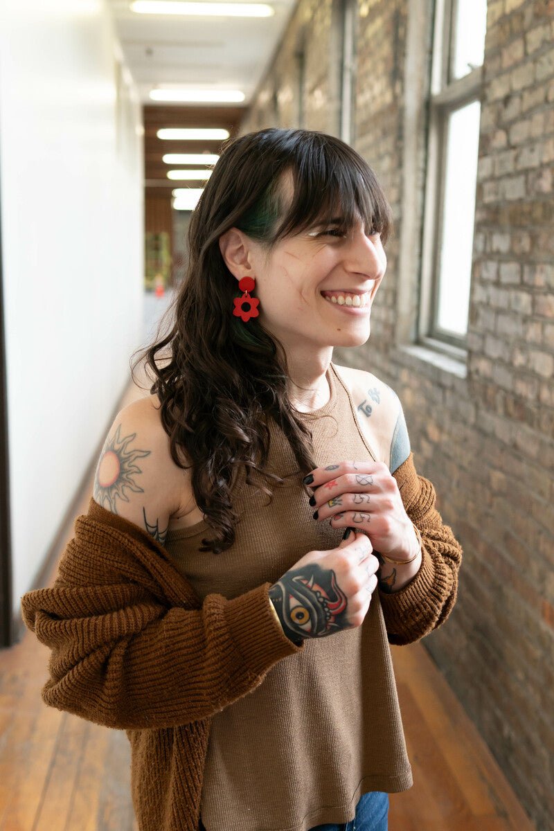 Hot Hippie Clay Earrings - Che Cose Belle