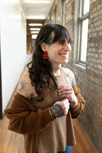 Hot Hippie Clay Earrings - Che Cose Belle